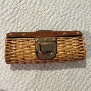 Michael Kors basket clutch